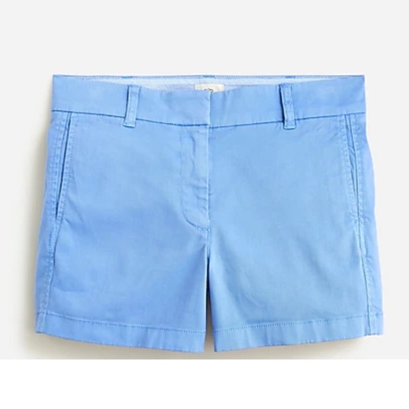 J CREW 4" Inseam Cotton Stretch Chino Shorts. Women’s‎ Size 6. Periwinkle. - Picture 3 of 7
